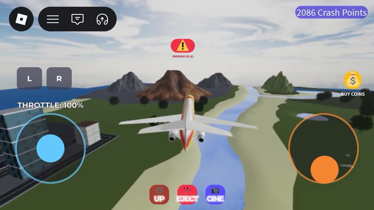 Can I land planes in a river in roblox 