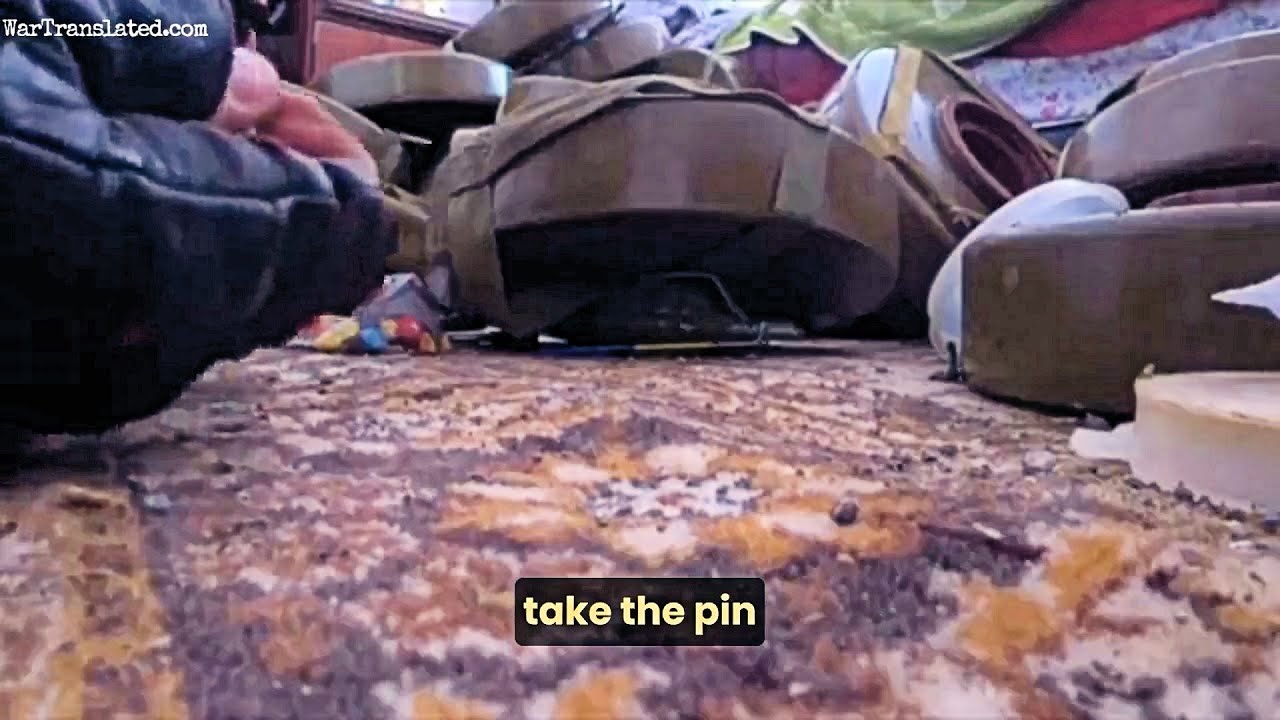 TRUE COURAGE - A Ukrainian Soldier Defuses a Grenade Booby-Trap Under a Stack of Landmines