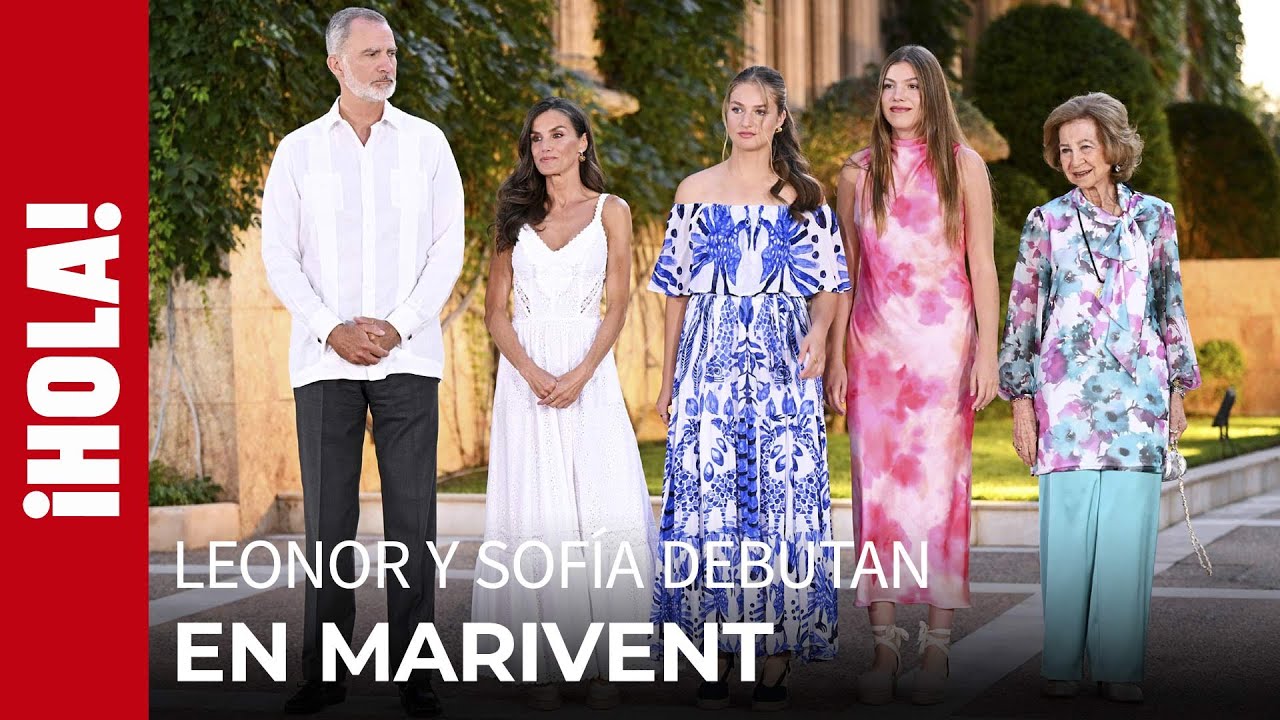 Leonor y Sofía debutan  en la tradicional recepción de Marivent que tampoco se perdió Rafa Nadal