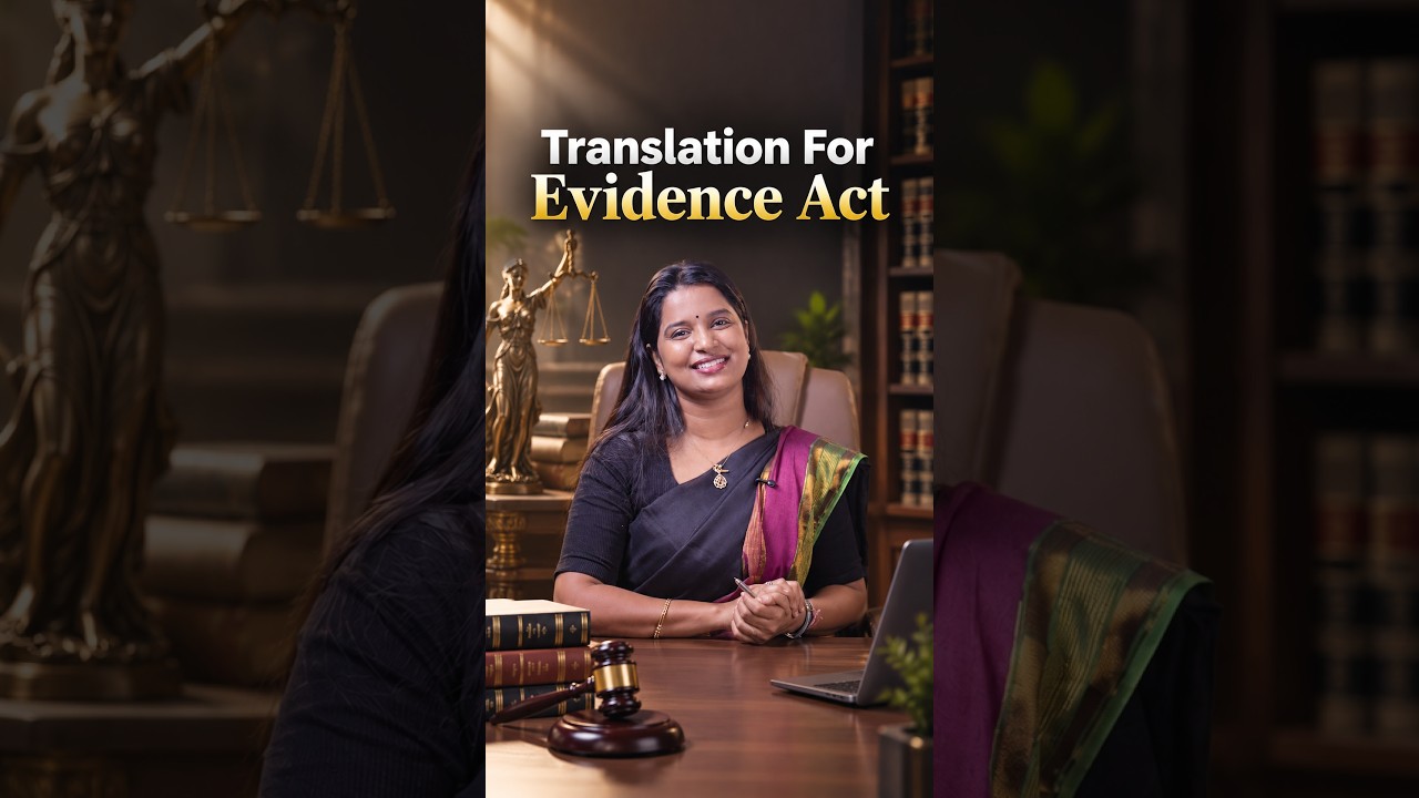 Translation For Evidence Act - Check The Pinned Comment | TamilNadu Civil Judge
