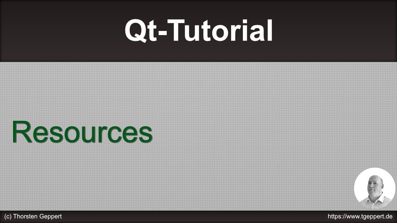 Qt Tutorial 040: Resources