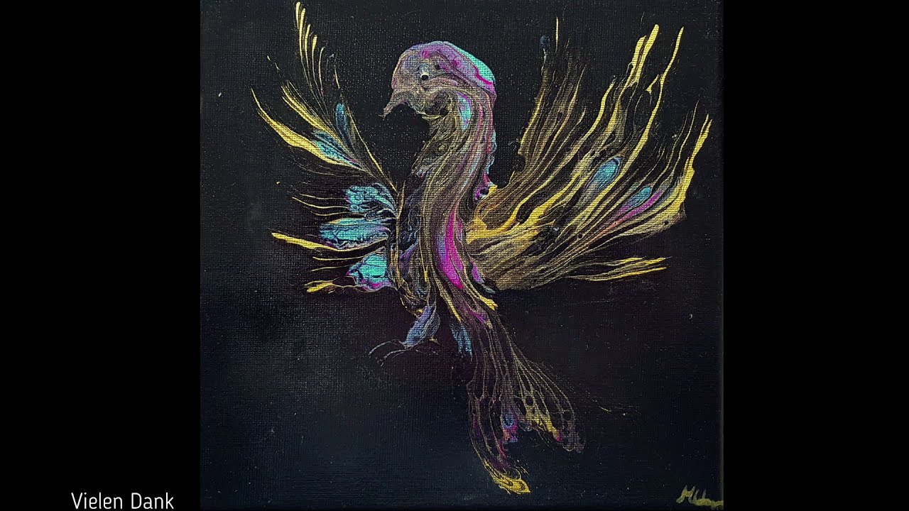 Acrylic Pouring deutsch & english | mit Kugel-Kette 