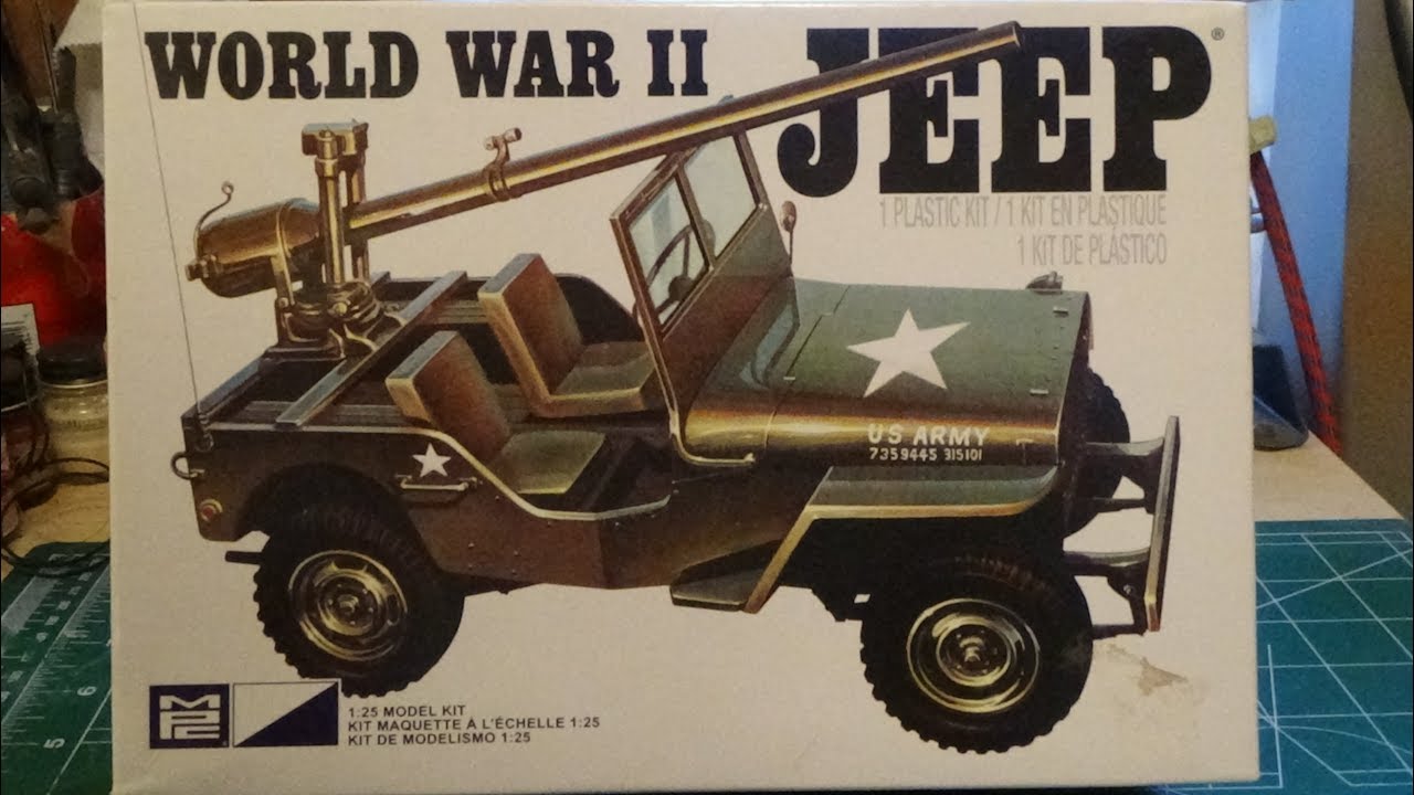 Kit review: MPC 1/25 scale World War II Jeep, kit #MPC785L/12