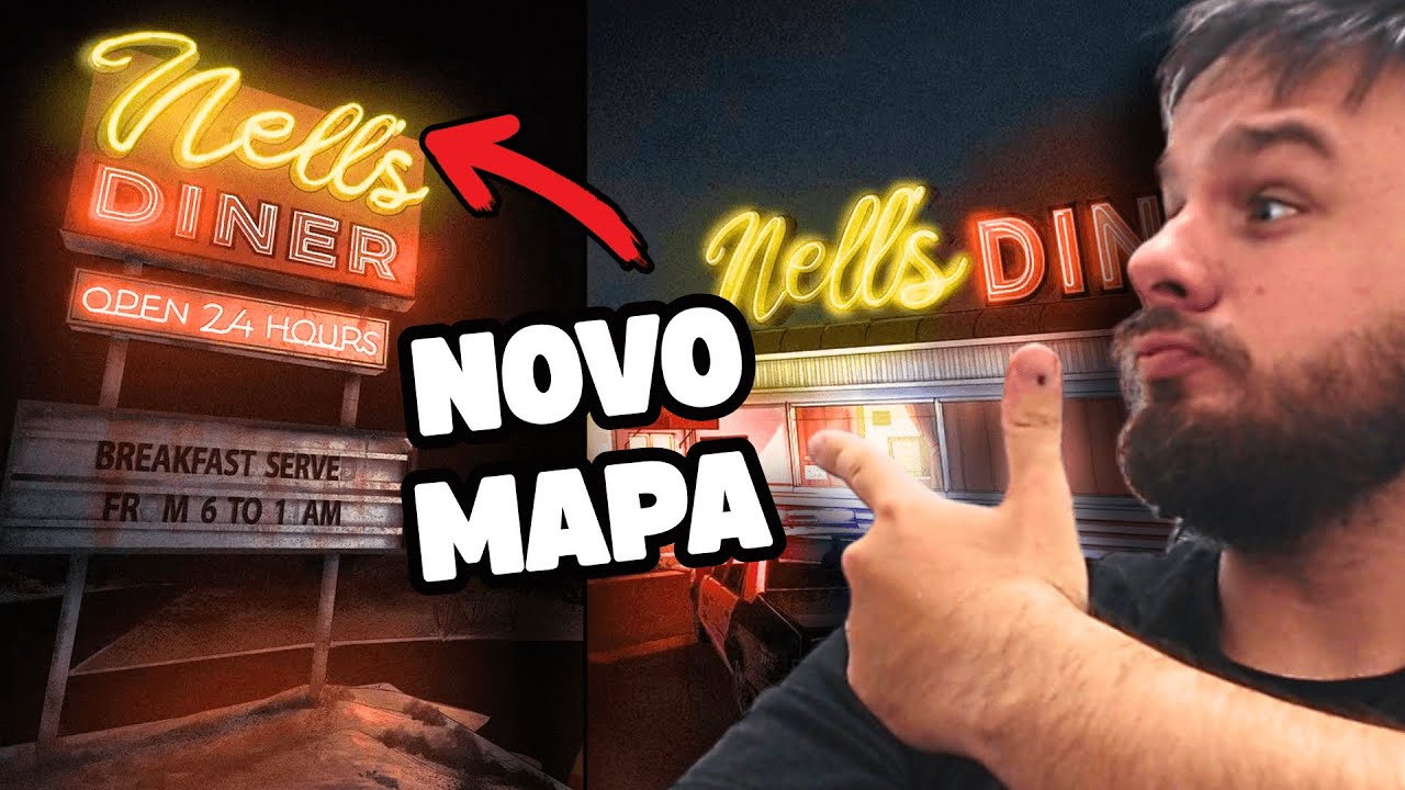 MARATONA no NOVO MAPA Nell's Diner do PHASMOPHOBIA | !pix !maratona 🔴