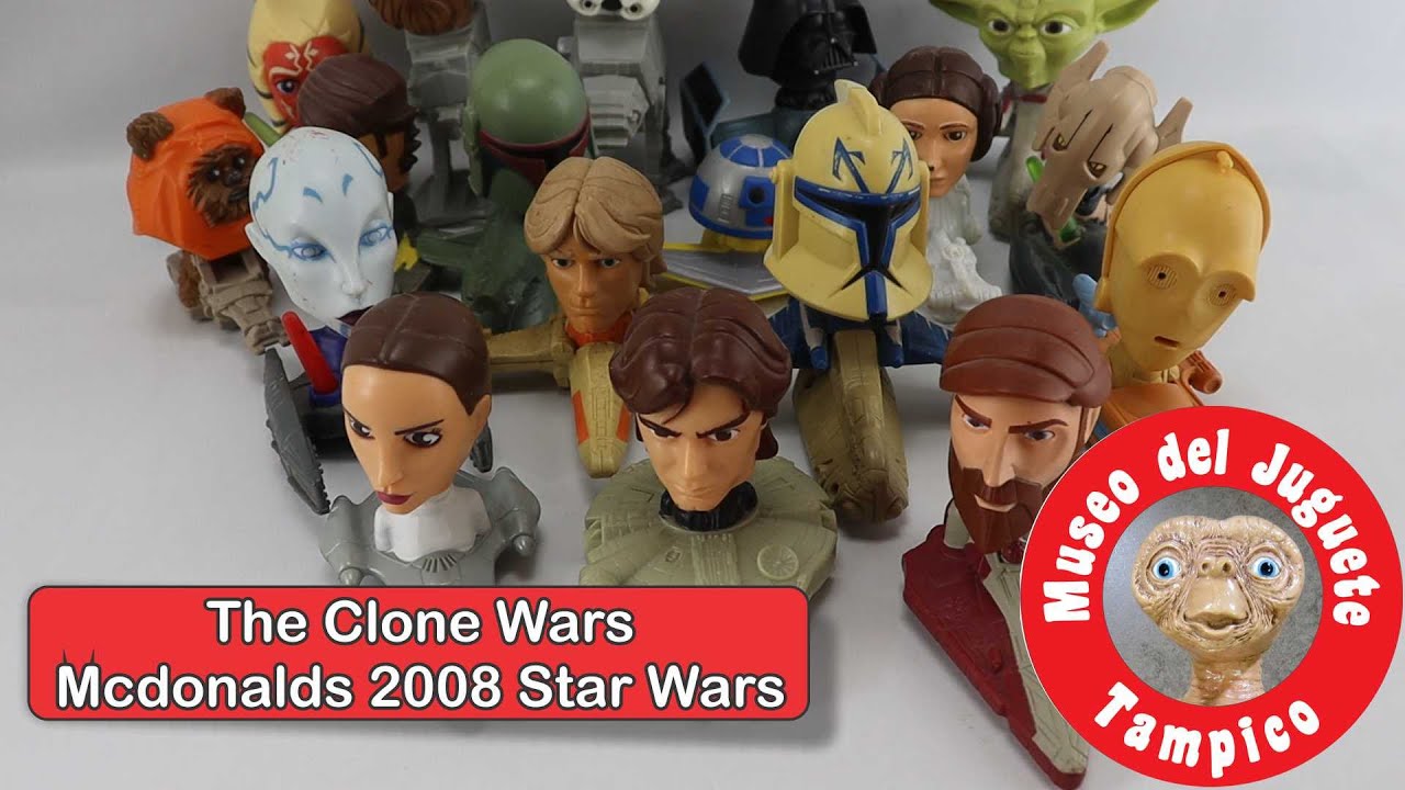 2008 mcdonalds clone wars happy meal promo , cajita feliz de mcdonalds la guerra de los clones