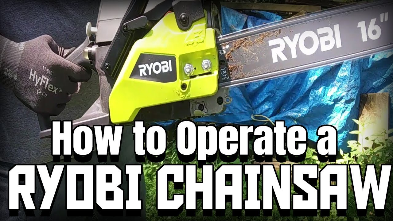 How to Operate a Ryobi Chainsaw | Models RY3716 RY3714 | Safety Overview and Start Up