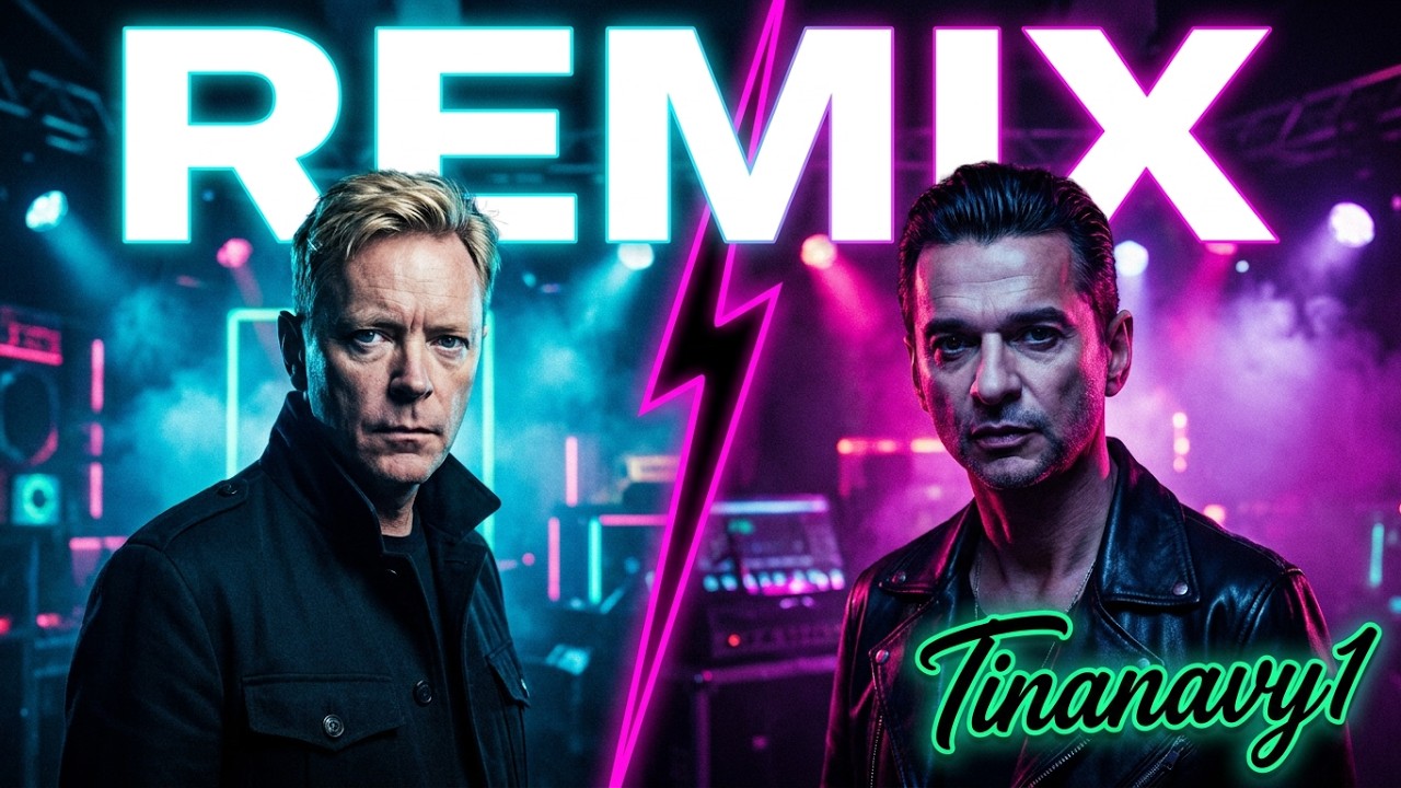 New Order vs Depeche Mode Tinanavy1 Remix | Ultimate 80s Synth Pop Mashup