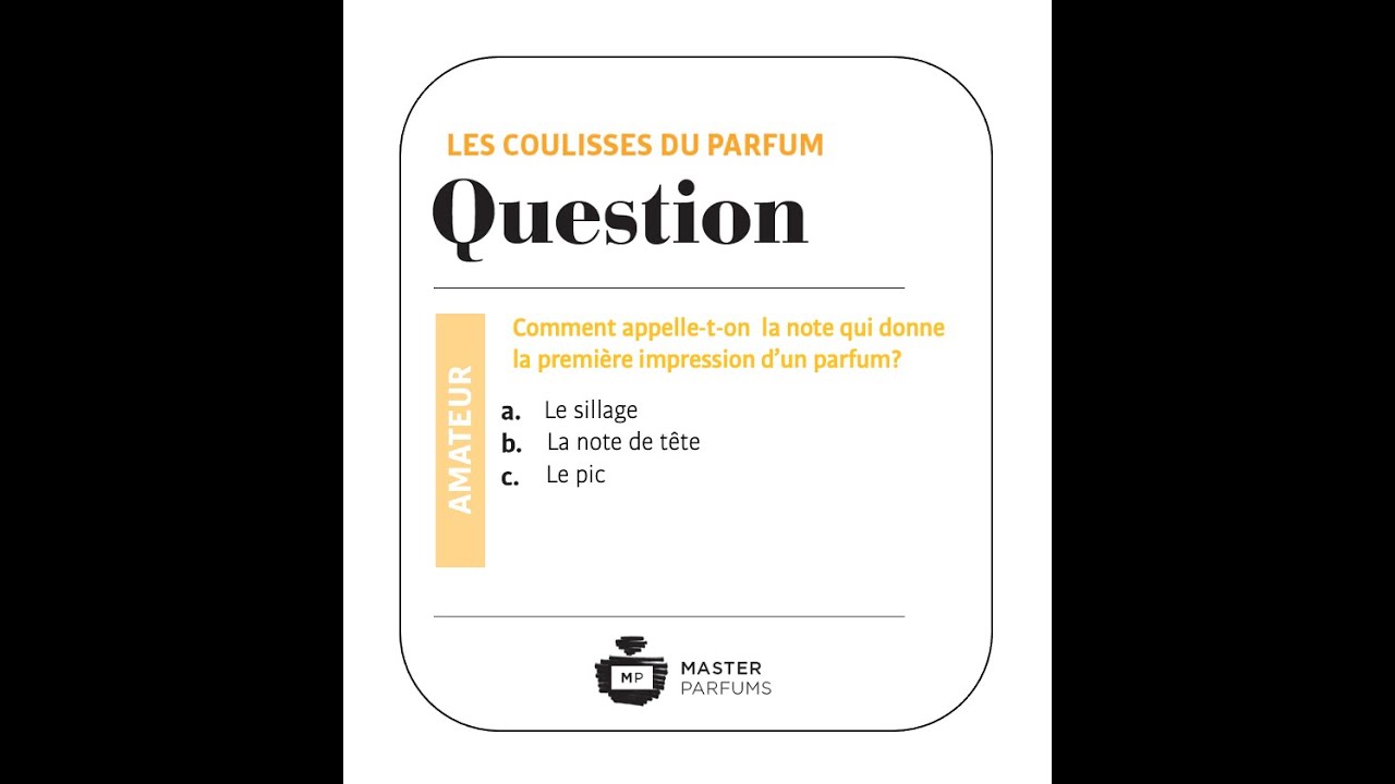 LES NOTES DE T&Ecirc;TE, COEUR , FOND EN PARFUMERIE