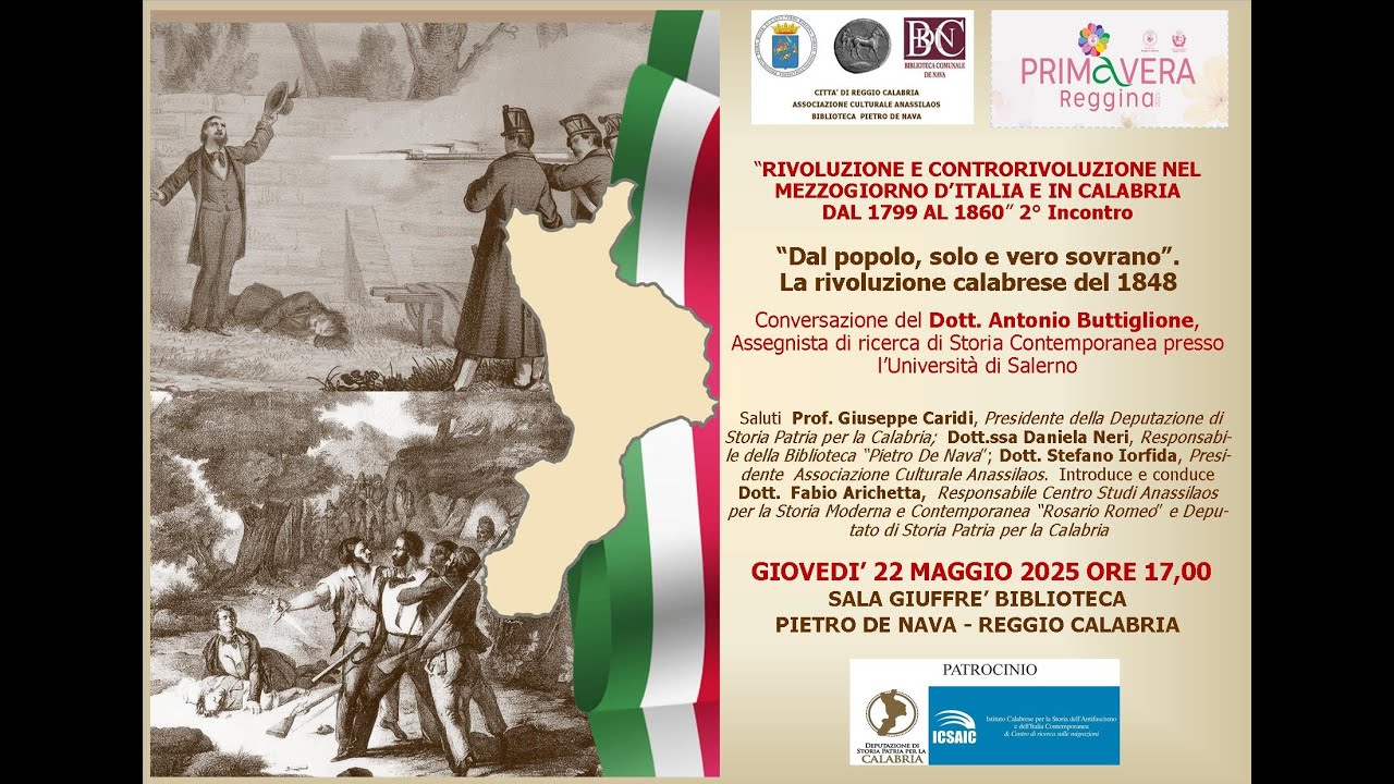 RIVOLUZIONE E CONTRORIVOLUZIONE NEL MEZZOGIORNO D'ITALIA E IN CALABRIA - II INCONTRO