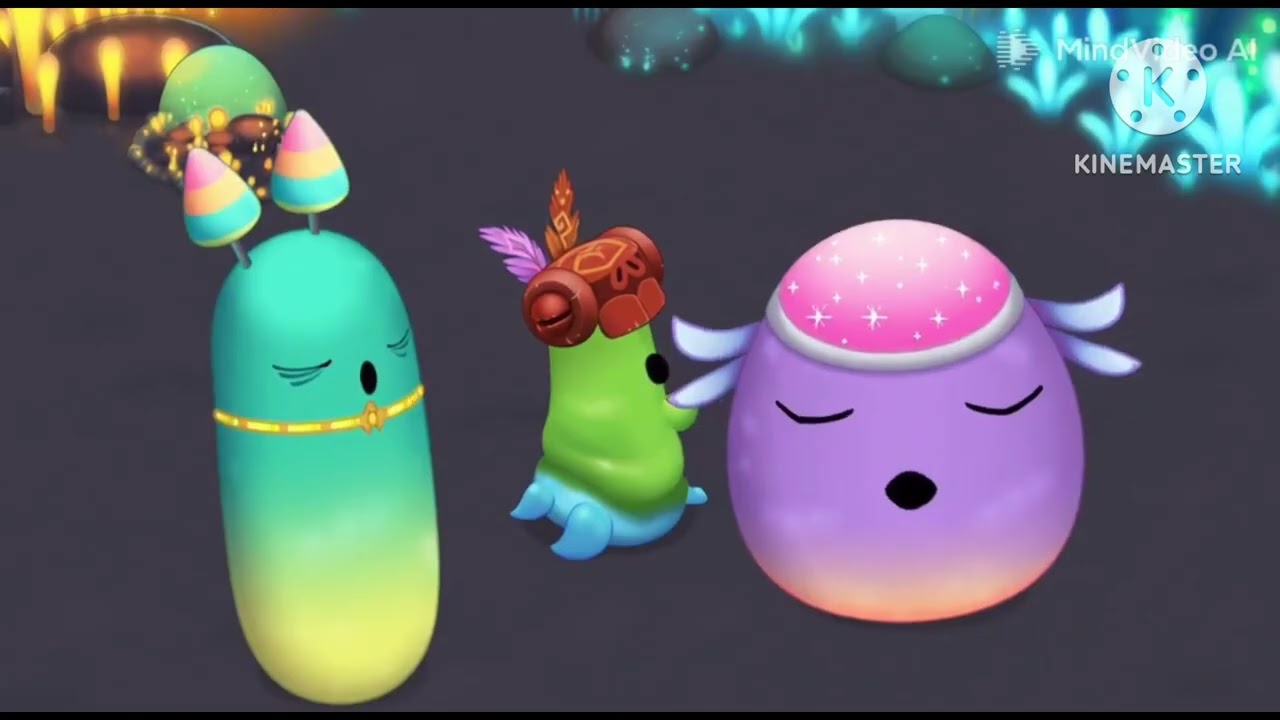 MSM Light Island, but the monsters are composed and Animated by Sora 2