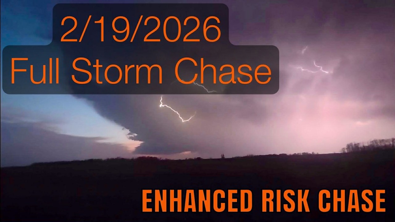 2/19/2026 full Illinois Storm Chase | Possible brief tornado