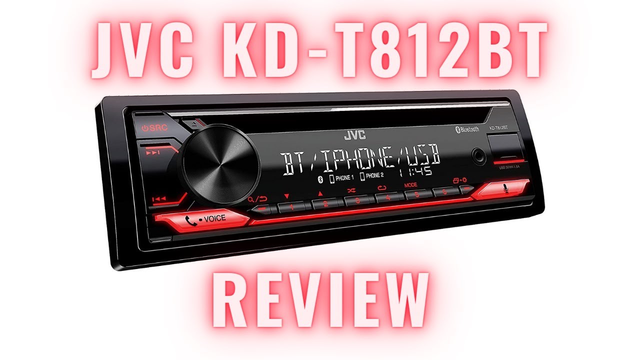 Great Budget CD Player - Unboxing, Installing & Review on the JVC KD-T812BT CD Player