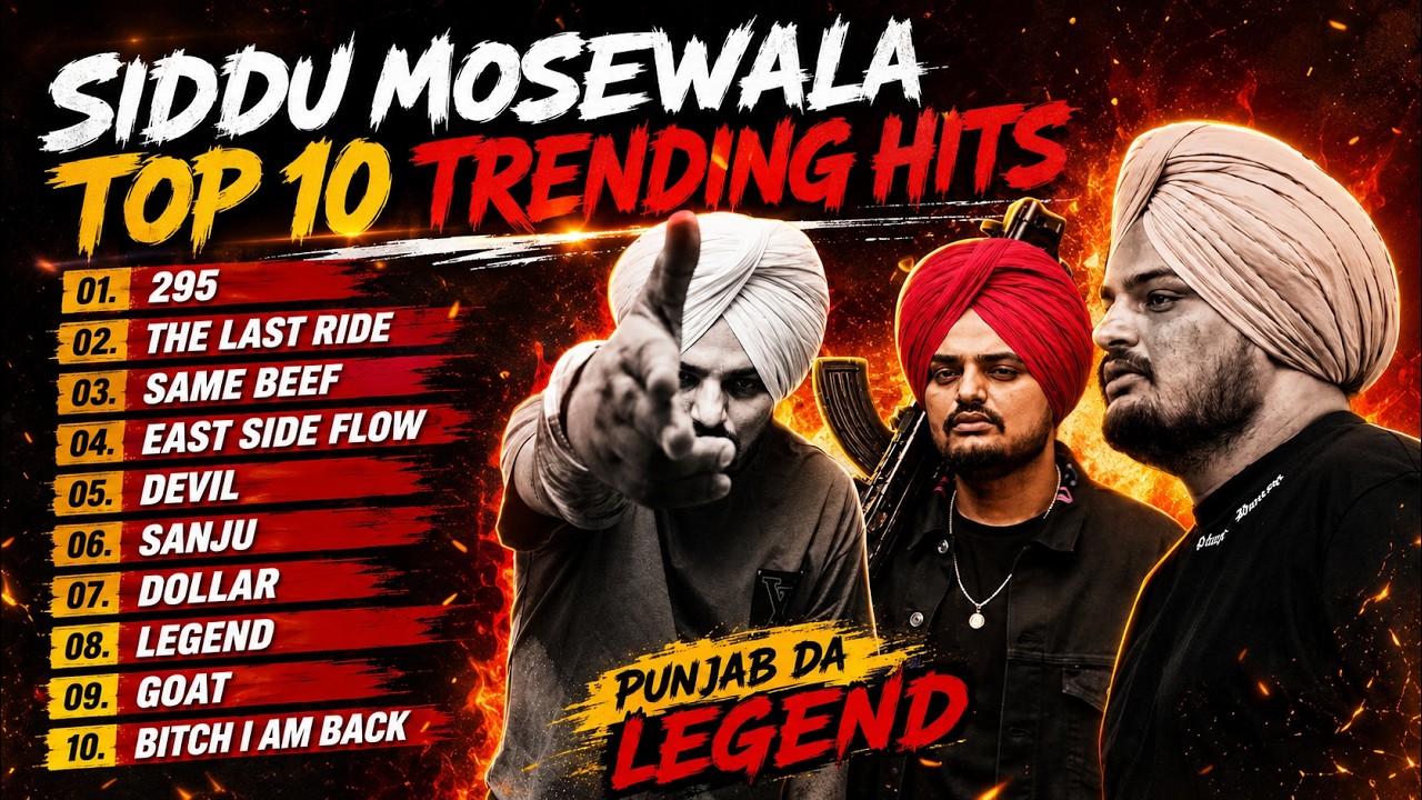 Sidhu Moosewala Top 10 Hits Songs 2026 🎵 | Best Punjabi Songs Collection | Legend Never Die