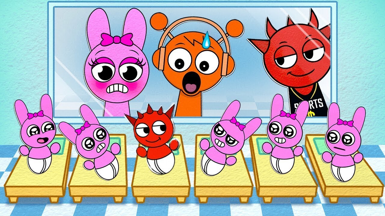 💖 Salve o Mini Sprunki? 🍼 Ajude os Bebês Sprunki a Encontrarem Suas Mamães no Livro-Jogo de Papel