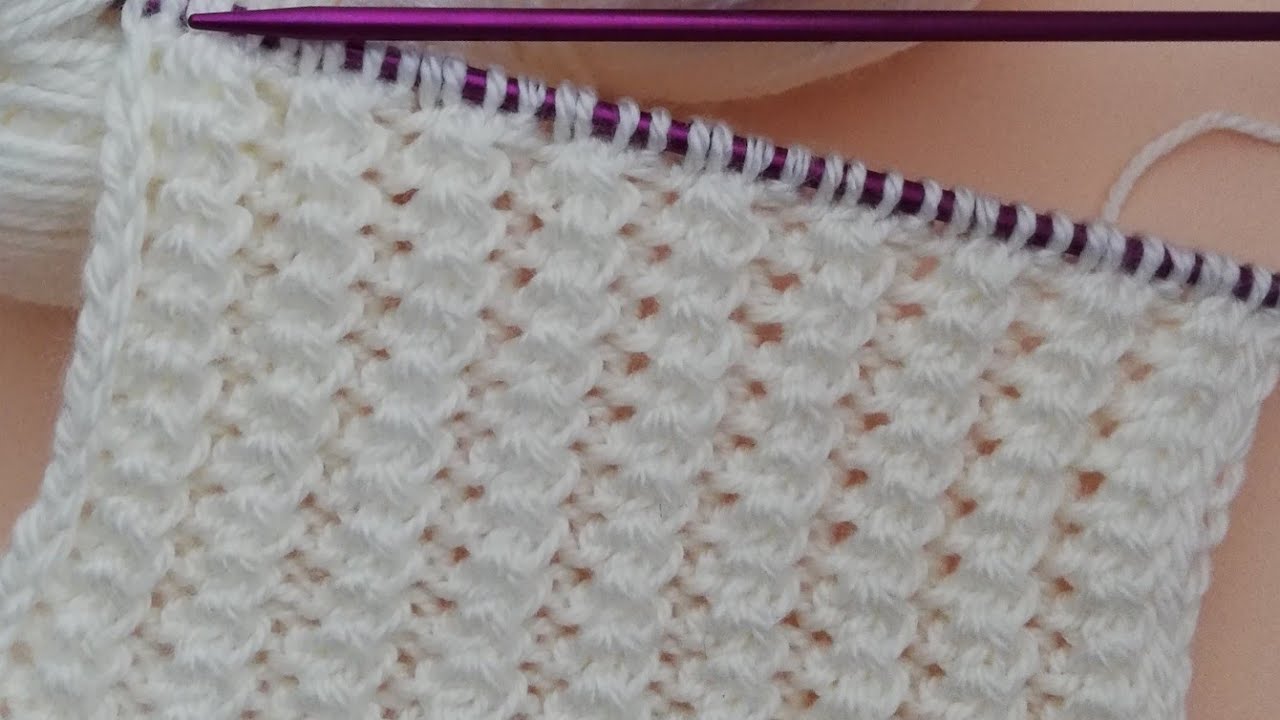 &Ccedil;ok kolay &ccedil;ok g&uuml;zel iki şiş &ouml;rg&uuml; modeli anlatımı 🎉CROCHET KNİTTİNG