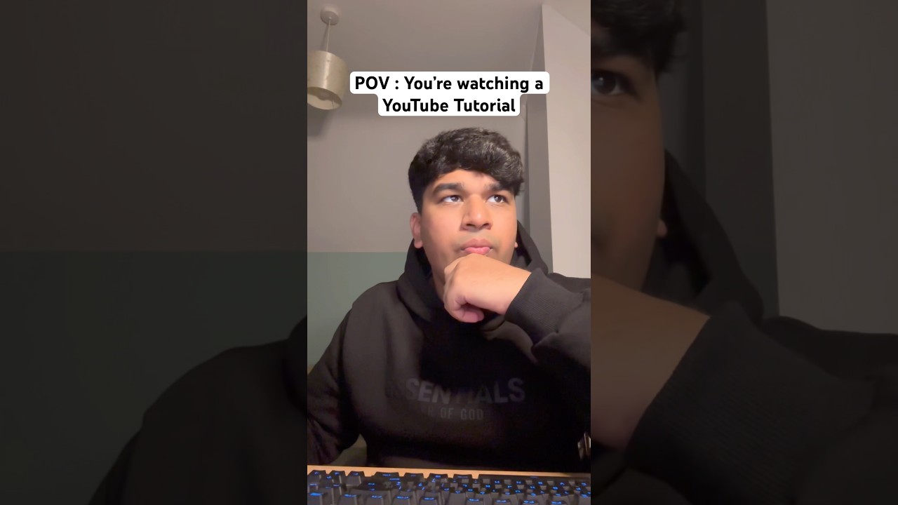 POV : You&rsquo;re Watching a YouTube Tutorial #zdotss #tutorial #explore #relatable #comedy #viral