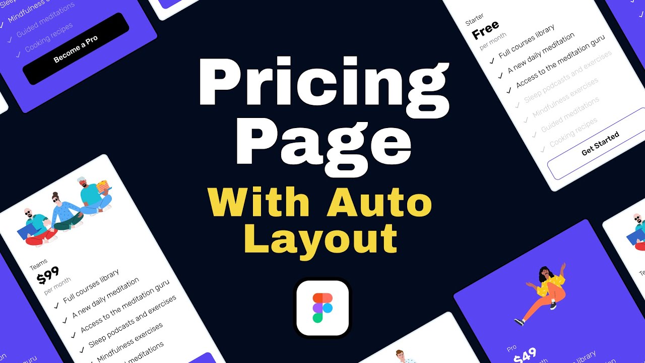 Price Plans with Auto Layout - Figma Crash Course