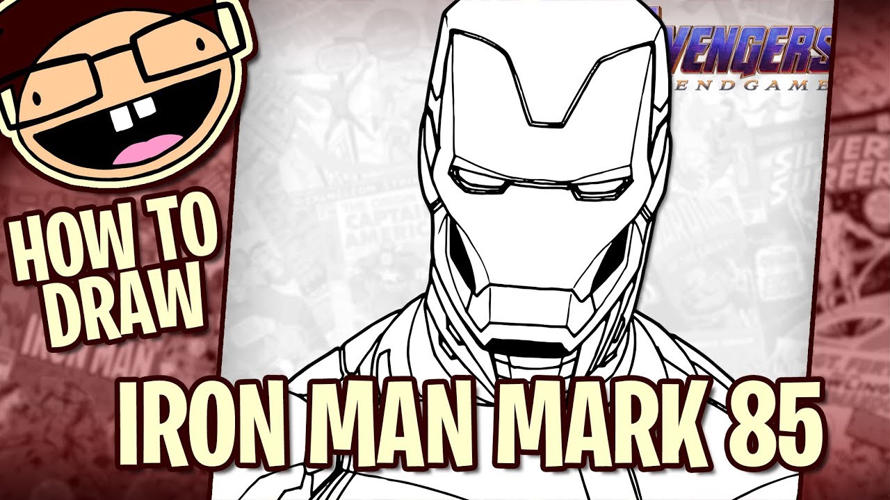 Как нарисовать ЖЕЛЕЗНОГО ЧЕЛОВЕКА МАРК 85 (Мстители: Финал) | Простое пошаговое руководство с озв...