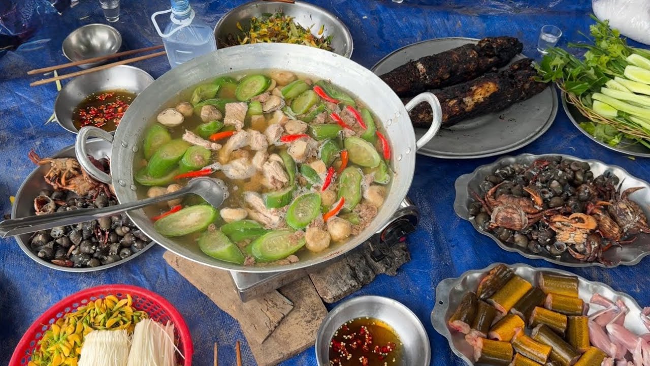 Жаркое из крабов и угрей с несколькими чашками любви | Жизнь в сельской местности #577