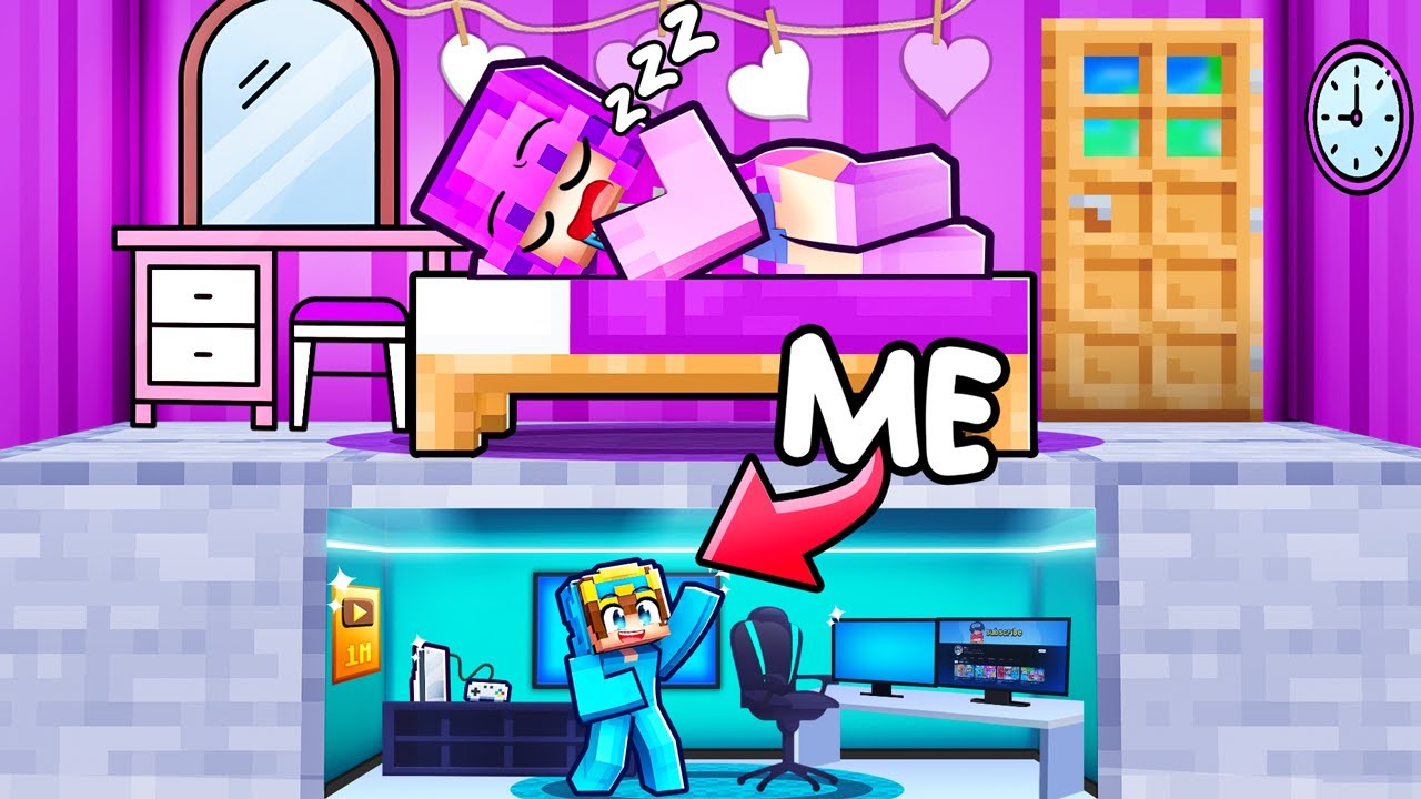 I Built a MINI HOUSE Under My Crush’s House!