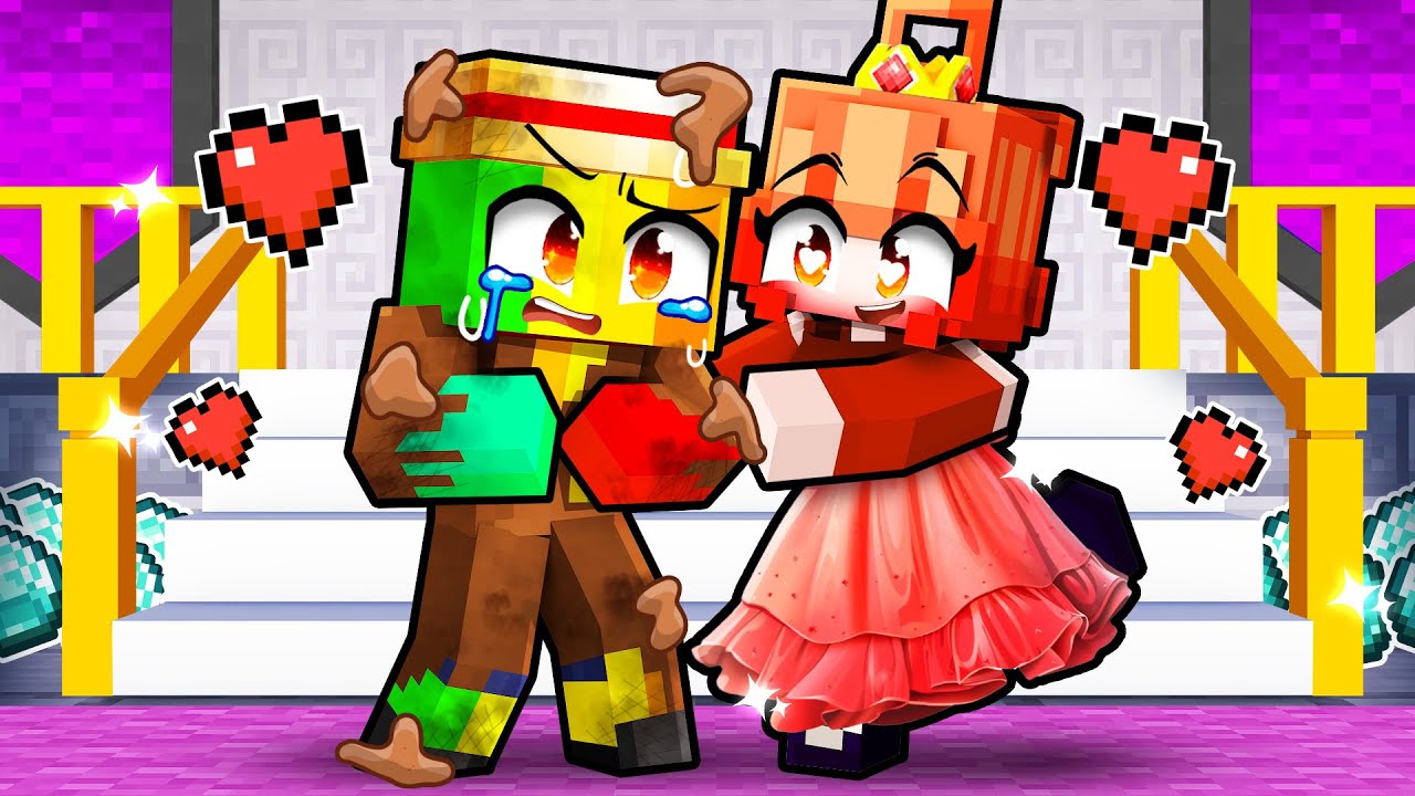 Un AMOUR Impossible entre un PAUVRE et une RICHE Princesse sur Minecraft !