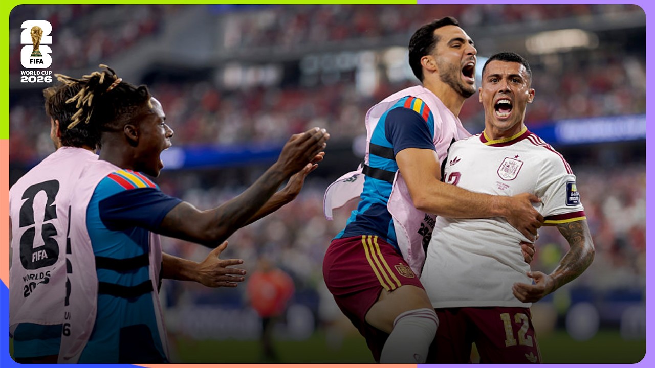 Pedro Porro Goal | France 0-2 Spain | FIFA World Cup 2026&trade; Semi-finals