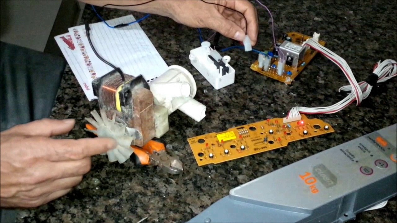 BRASTEMP: testando a placa e os principais componentes fora da MÁQUINA