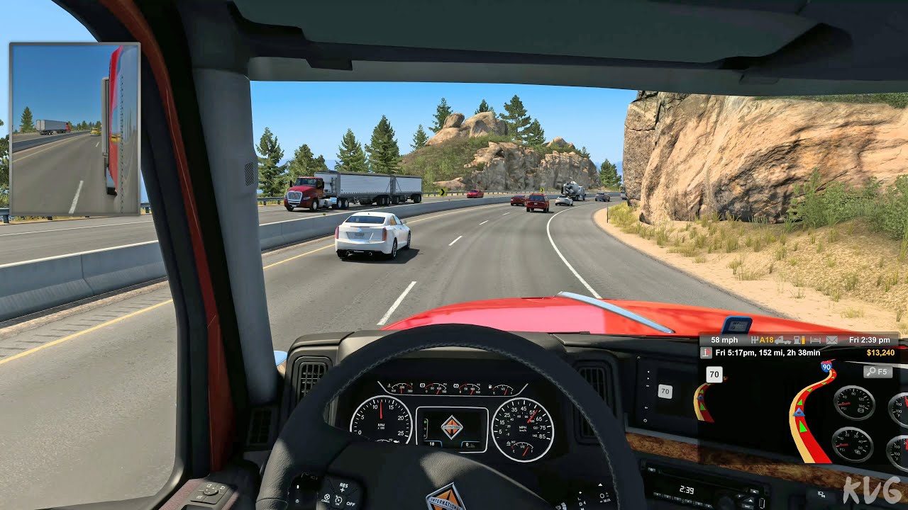 American Truck Simulator - Bozeman to Missoula - Montana Gameplay (PC UHD) [4K60FPS]