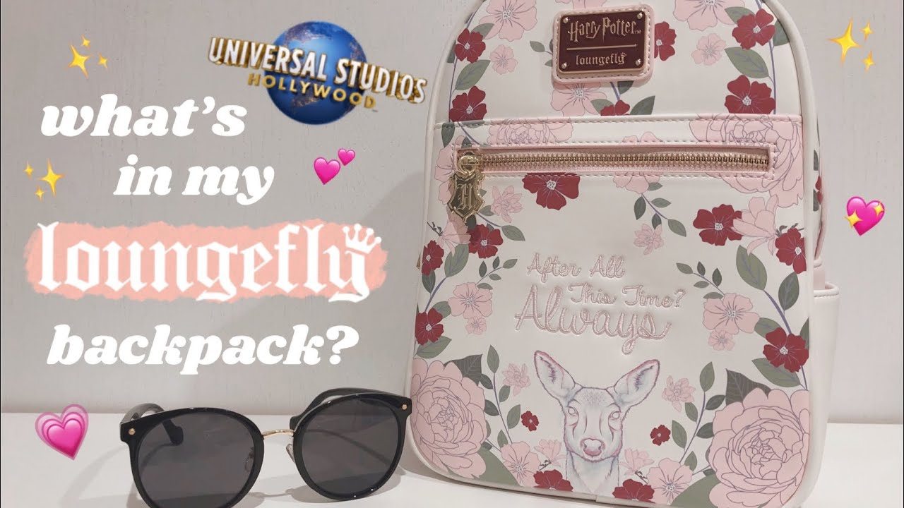 What's in my Loungefly Mini Backpack? 🎒 Pack with me to Universal Studios 💕