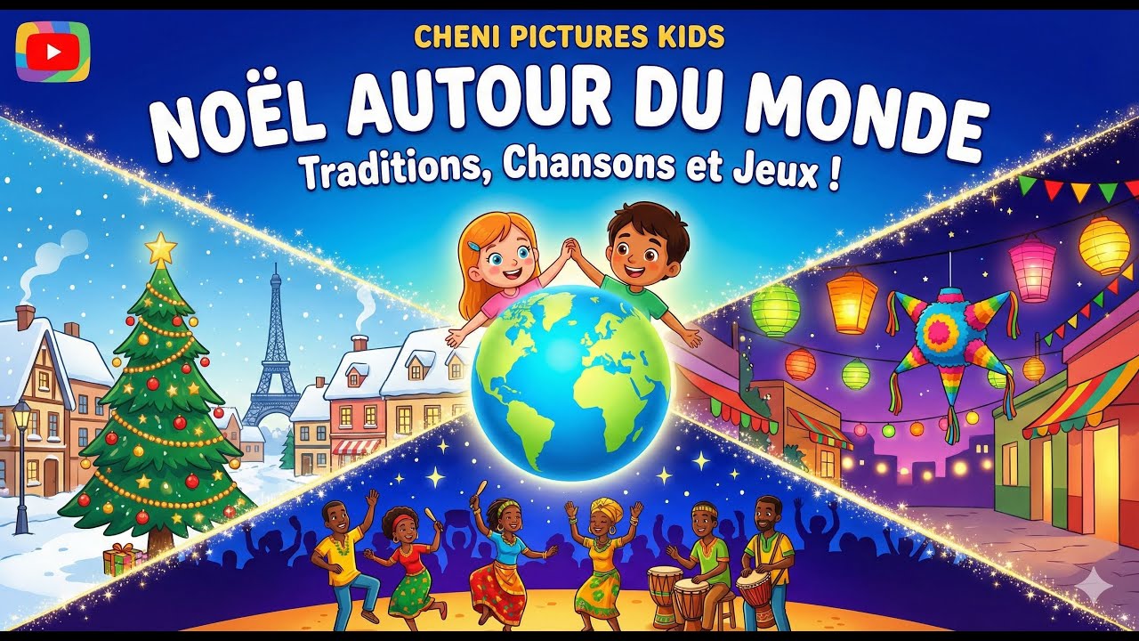 Les Traditions de Noël Autour du Monde 🌍✨ Découverte et Jeux avec les Enfants !