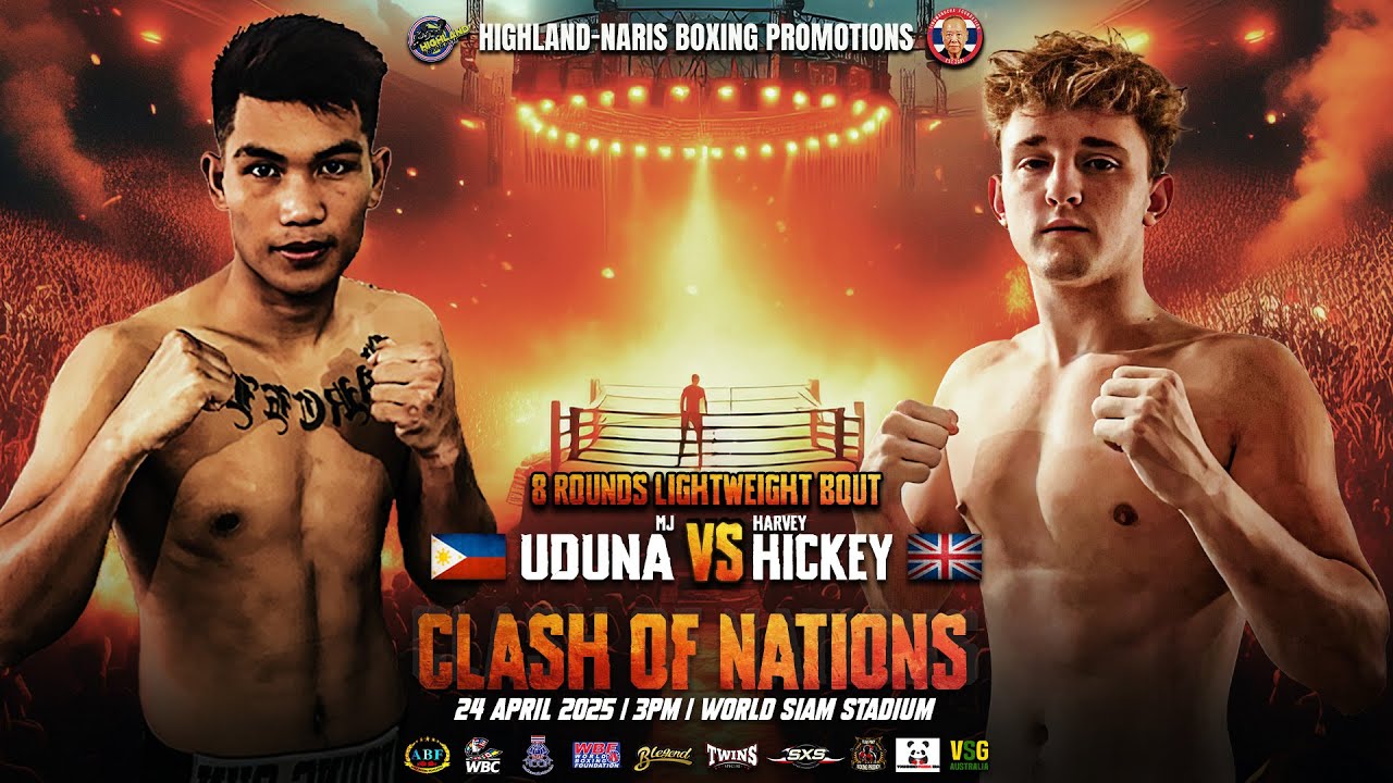 MJ Uduna 🇵🇭 VS Harvey Hickey 🇬🇧 | April 24, 2025
