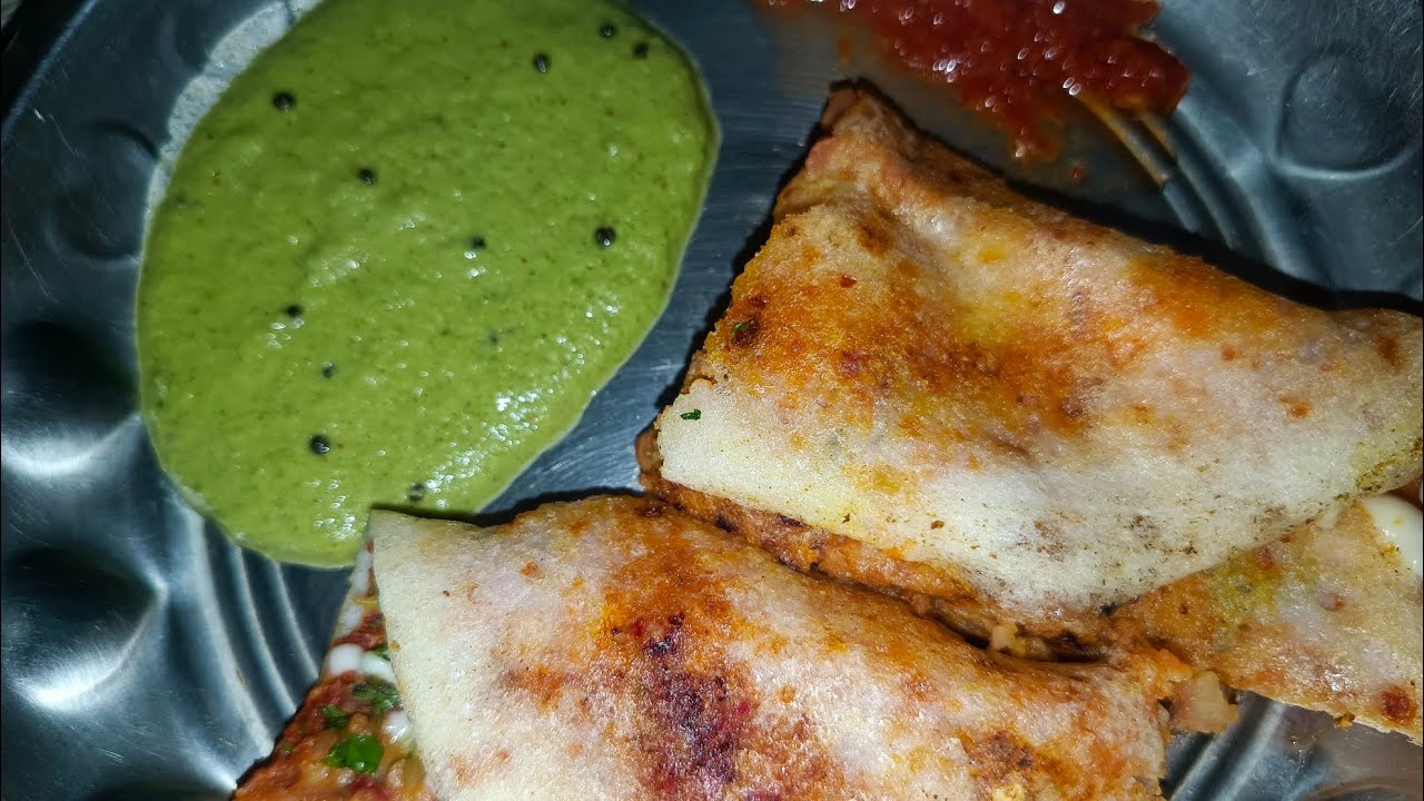 Authentic masala dosa with coconut chutney and special chutney#food #tastyfood #cooking #homecooked