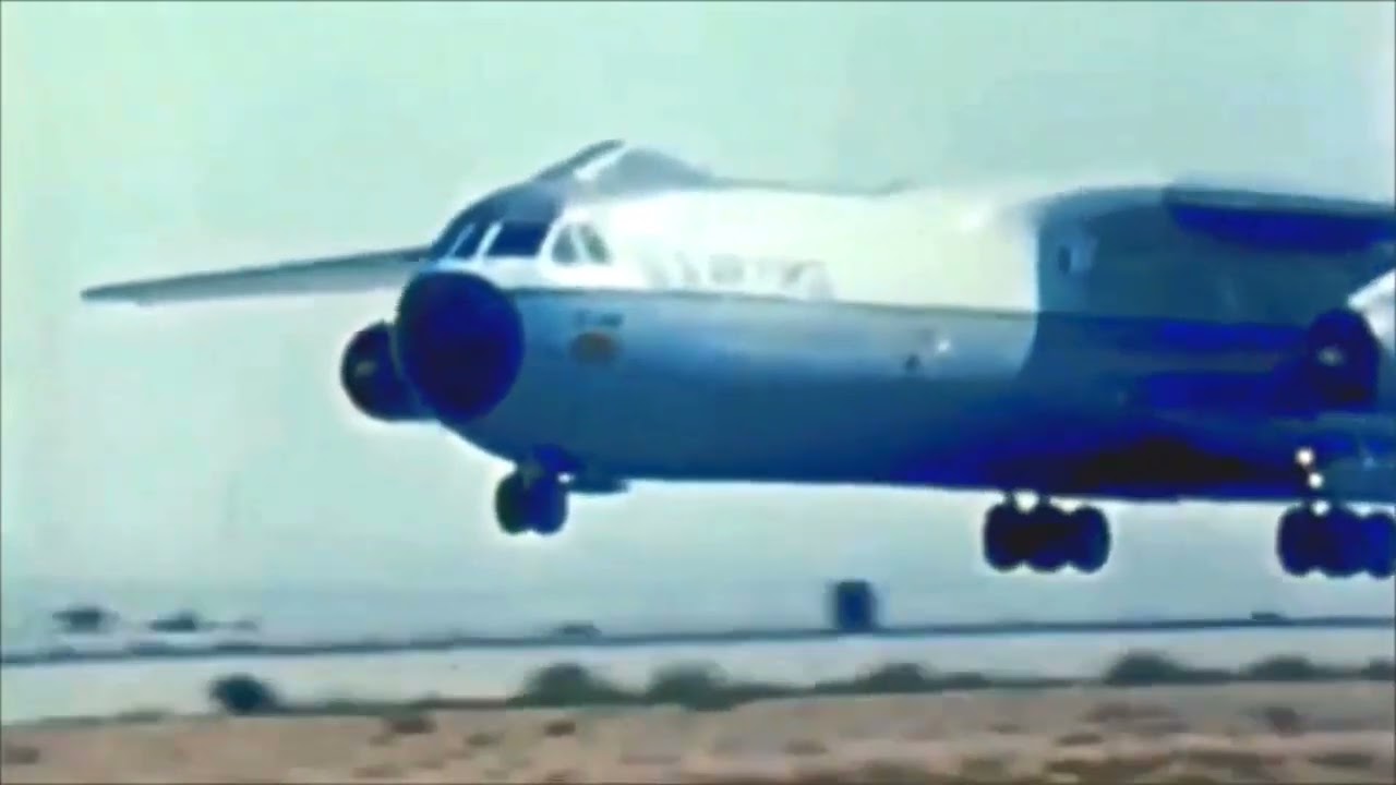 U.S. Air Force Lockheed C-141 Starlifter land at Vandenberg Air Force Base in 1977