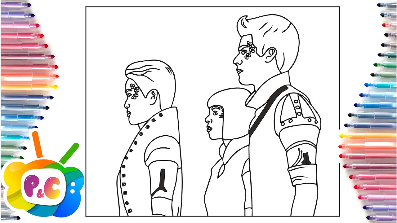 Zombies 3 coloring pages /Z-o-m-b-I-e-s 3 Disney/Diviners, IZECOLD  Tim Beeren - This Time[NCS]