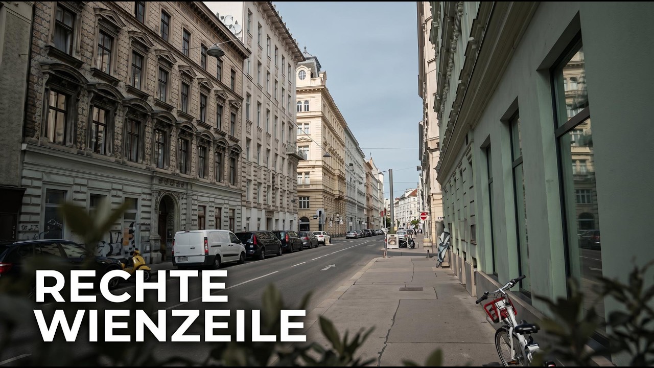 A Walk Along Rechte Wienzeile blvd. – One of the Two Wienzeiles | Vienna in 4K