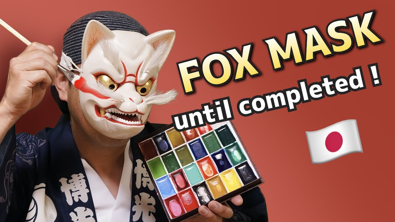 【fox mask making】part② Let's make a Japanese mask!木彫り面の作り方 #woodcarving #foxmask #howto