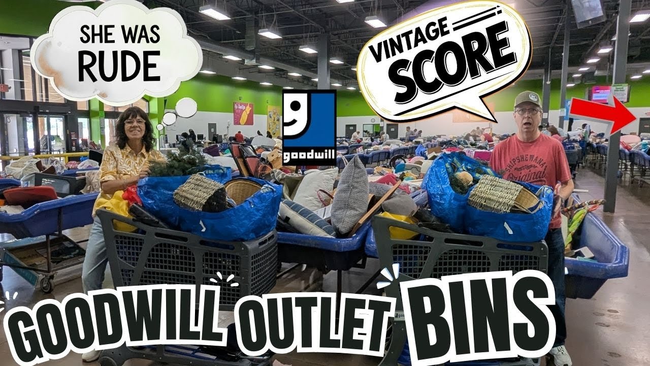 GOODWILL OUTLET BINS: Pat Scored Big! Do you Think she was RUDE? Thrift with Me - Thrifting Finds