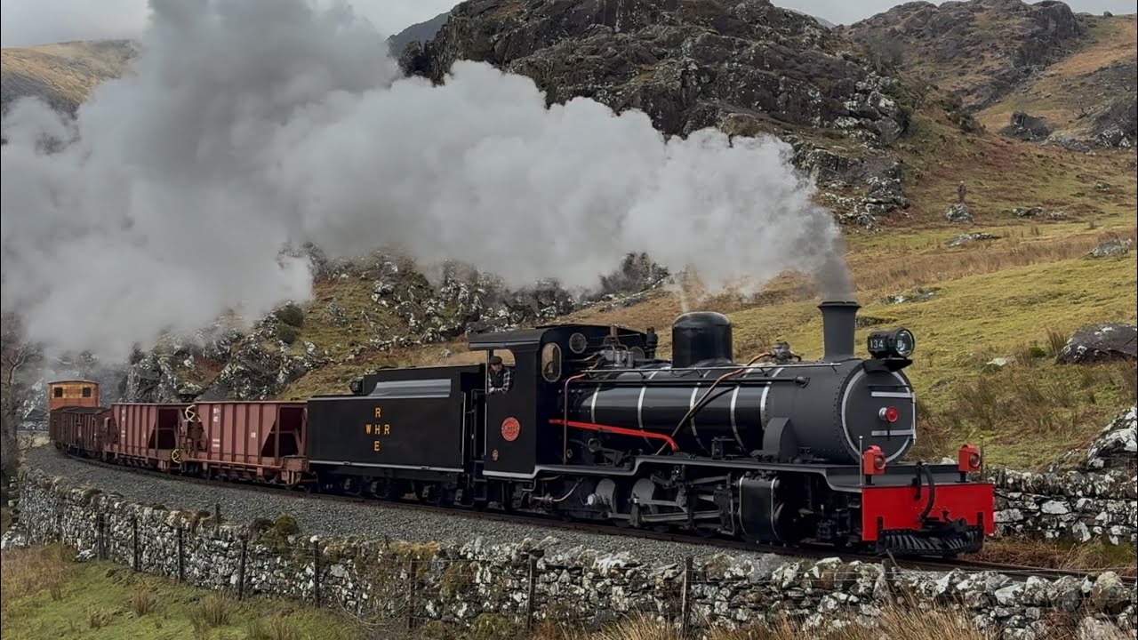 NG15 134 Kalahari, Russell & K1 Freight & Passenger, Welsh Highland Railway Photo Charter March 2025