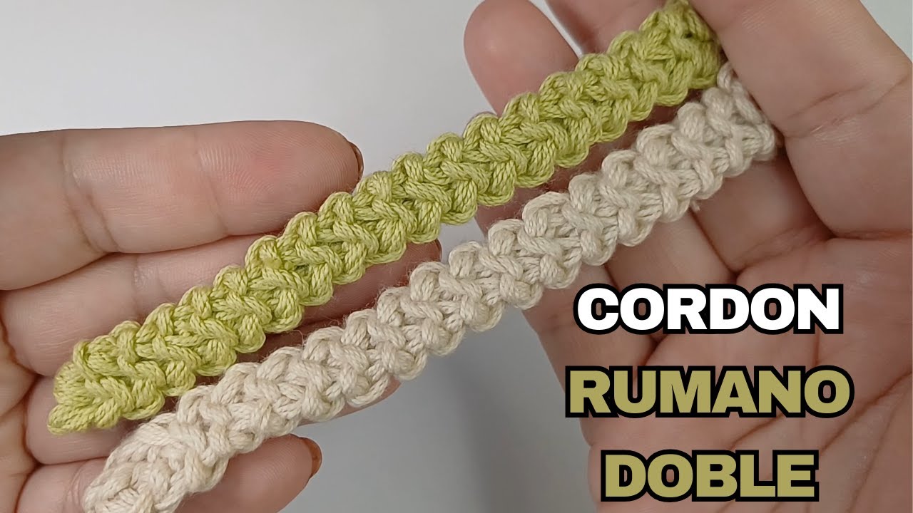 Cordón rumano doble a crochet