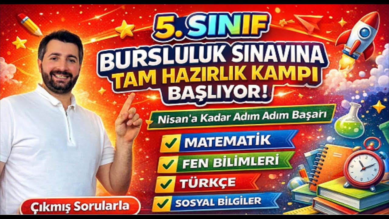 🎯 5. SINIF BURSLULUK SINAVINA TAM HAZIRLIK KAMPI BAŞLIYOR!