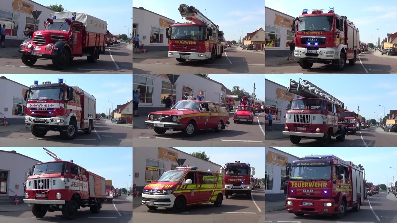 85 JAHRE FF HALLE-KANENA - Festumzug der Feuerwehren aus Halle und dem Saalekreis