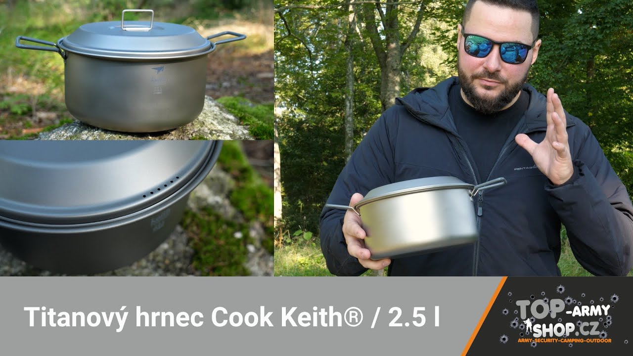 Titanový hrnec Cook Keith® 2 5 l Velký a přitom tak lehký! Rigad