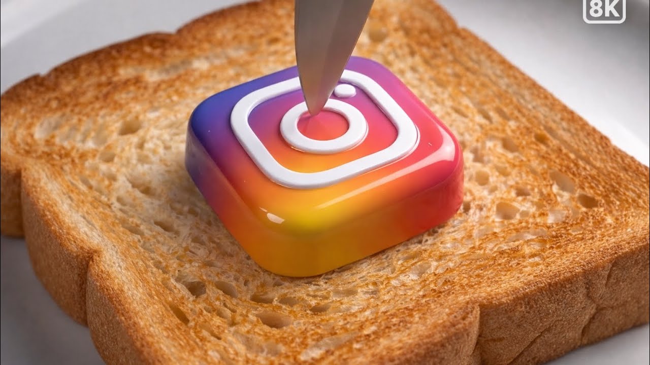 Classy LOGO Toast ASMR Spread 🥪 | satisfying toast making | relaxing food asmr video #ai #asmr
