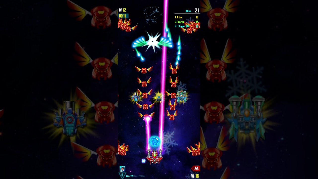 1 vs 100 survival mode (3rd) PVP - Galaxy Attack Alien Shooter