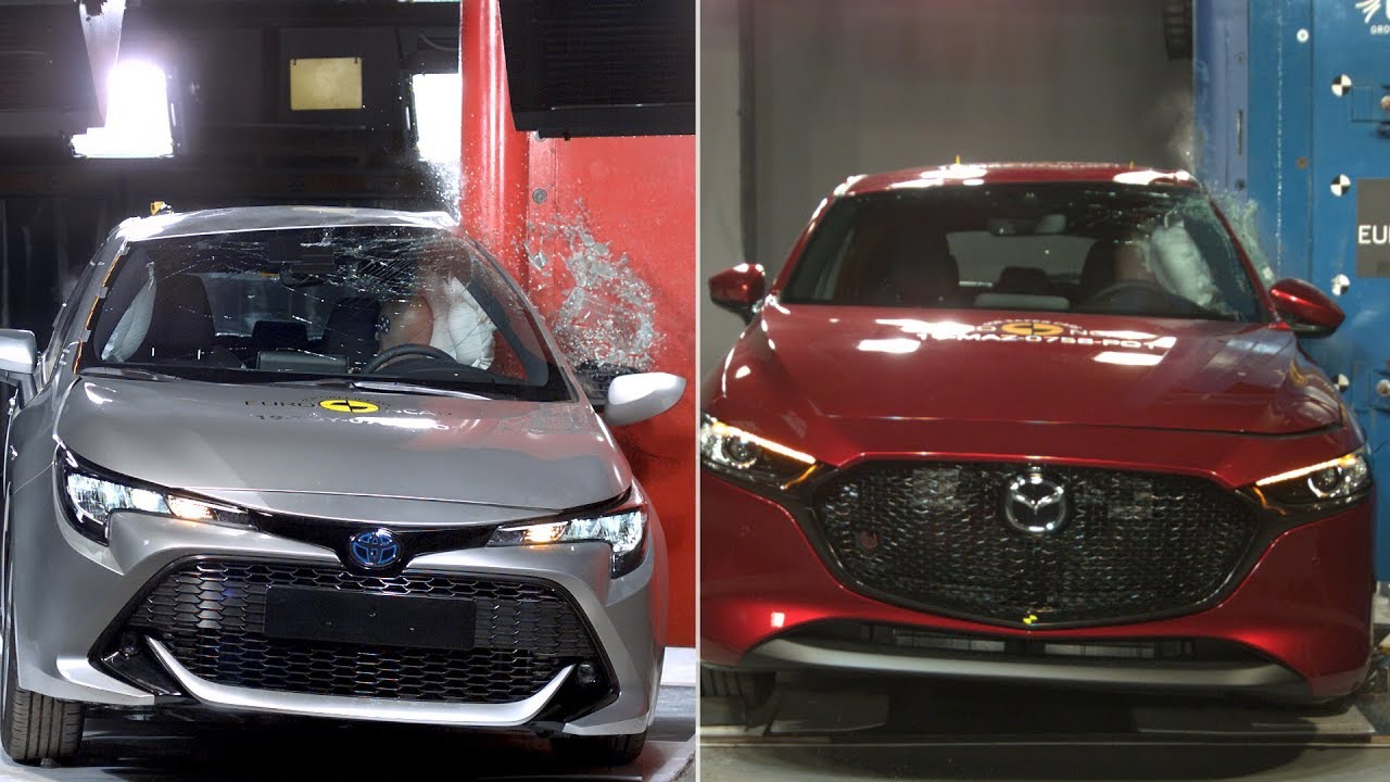 2019 Mazda 3 vs 2019 Toyota Corolla – Crash tests