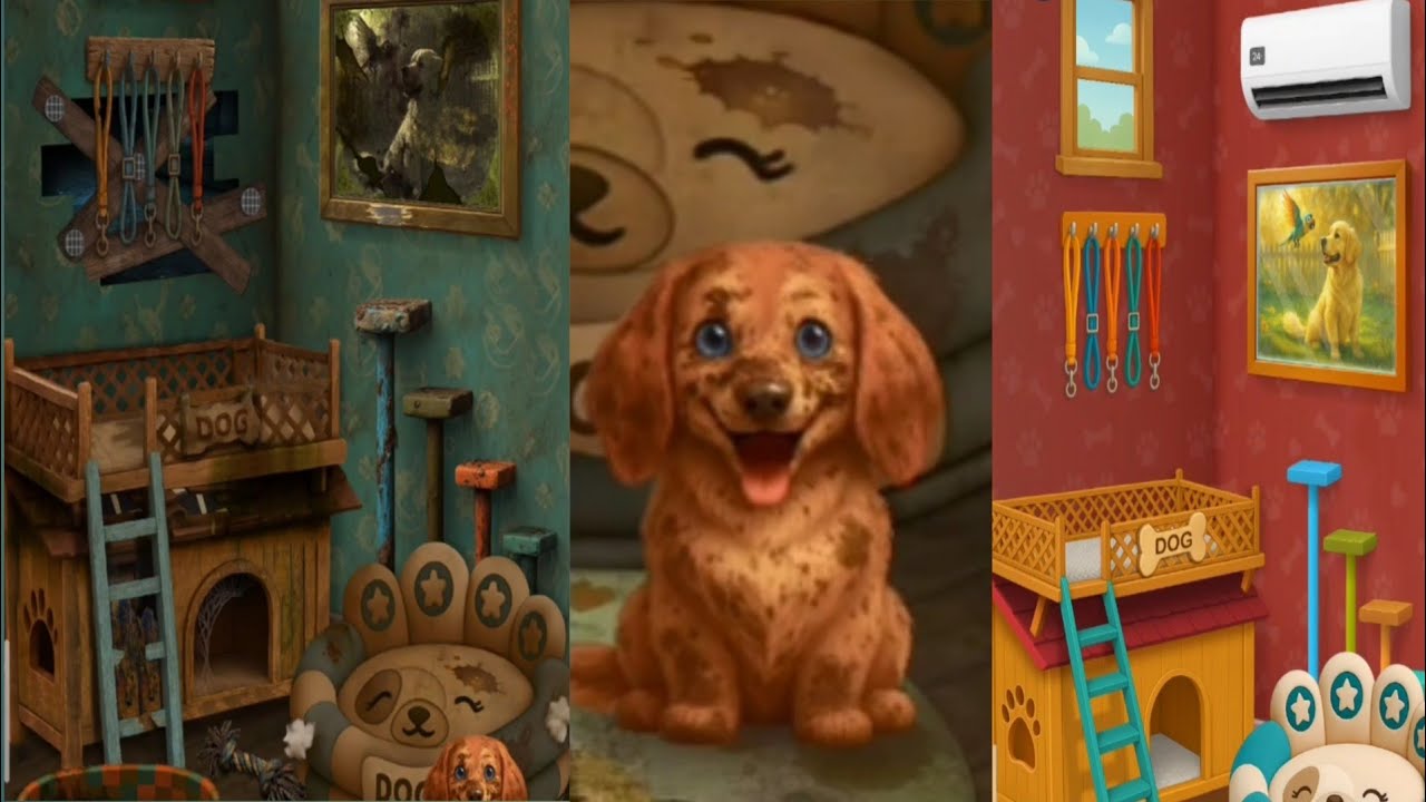 Satisfying Pet Home Cleaning ASMR Gameplay | Relaxing Cleaning Game 🐾#asmr #games 