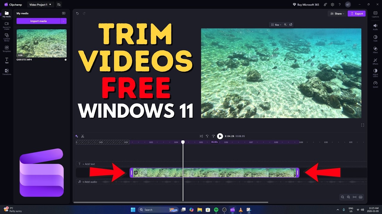 Как бесплатно обрезать видео в Windows 11 (с помощью Microsoft Clipchamp)