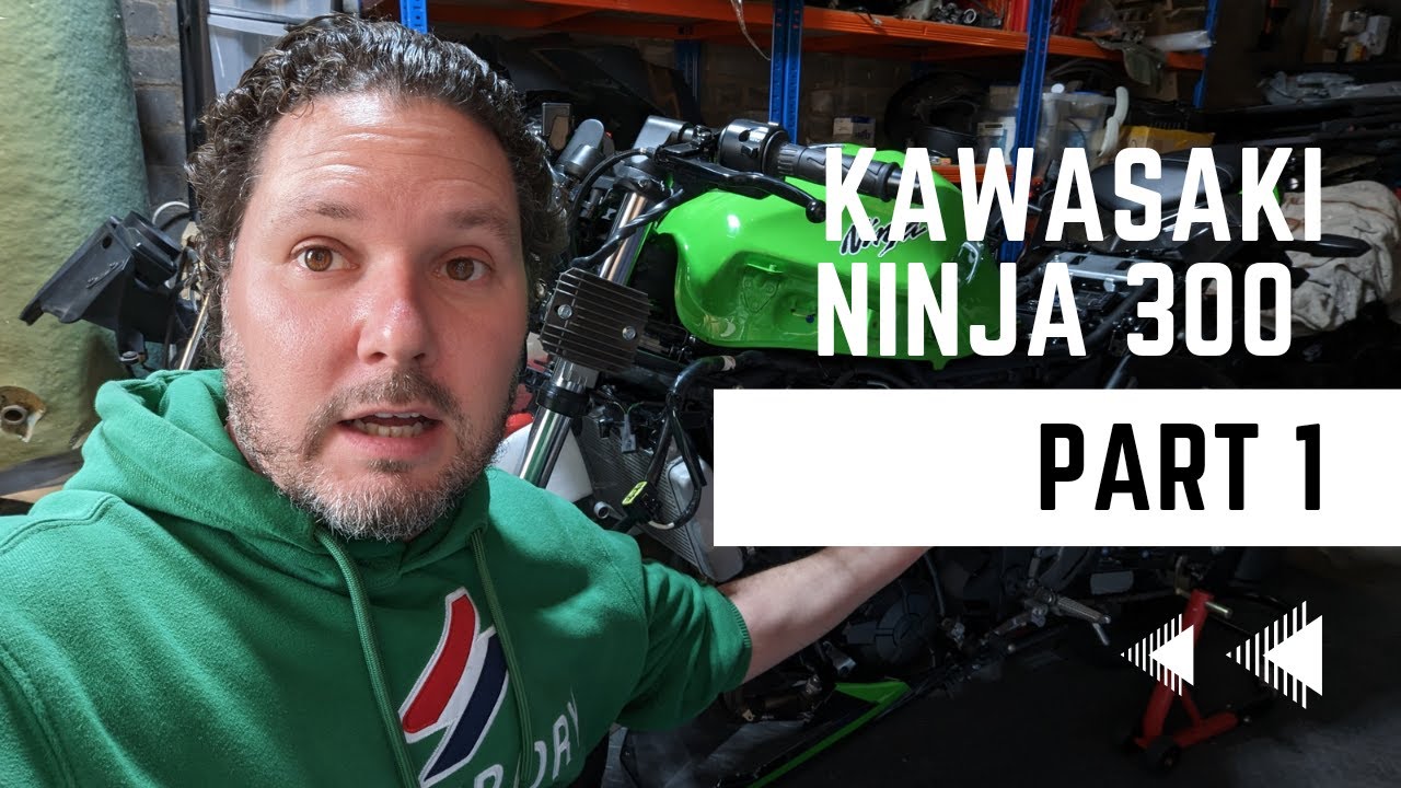 Wrecked Kawasaki Ninja 300! REBUILD Part 1 - ONLY 600 miles on the clock!