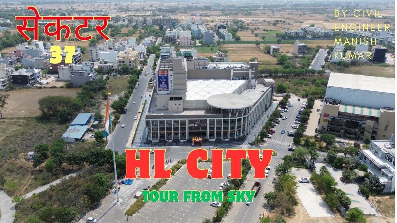 HL CITY SECTOR 37 BAHADURGARH | tour from sky | on bypass #home #trending #viral