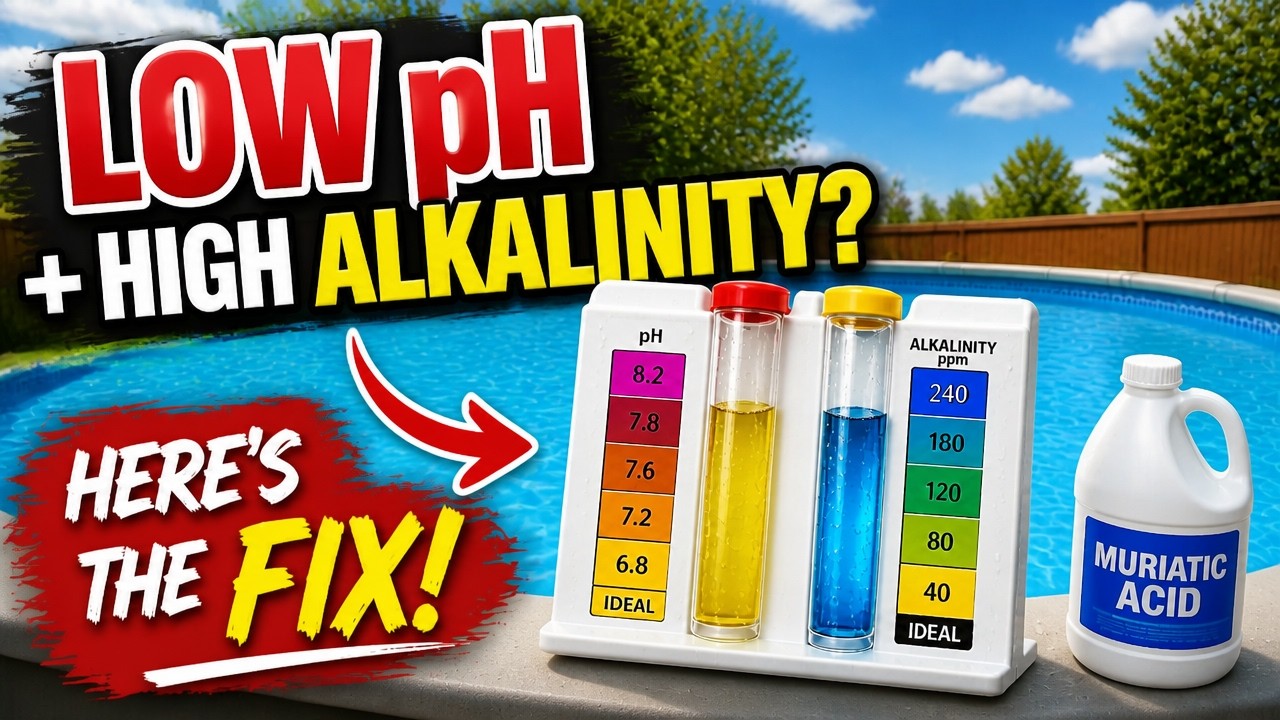 How to Fix Low PH + High Alkalinity in Pool